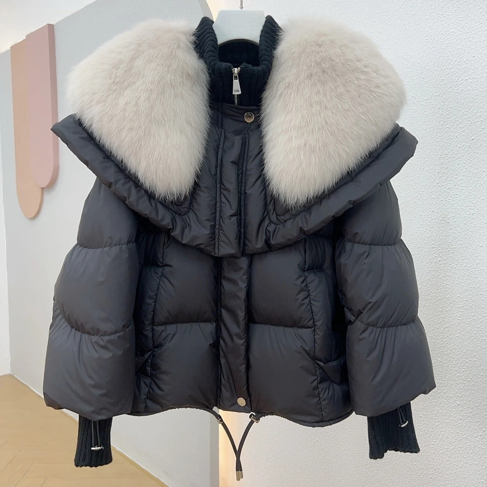 Carley Chique en Relaxed winterjas