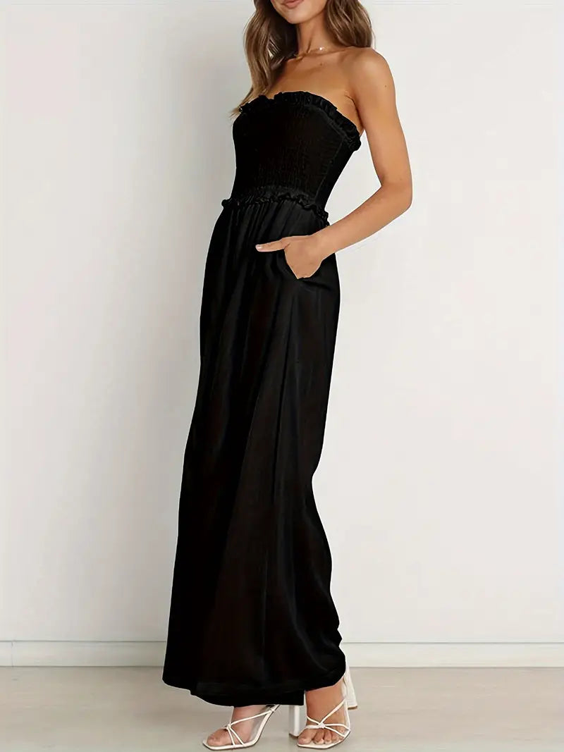 Natalie Getailleerde en Elegante Winterjumpsuit
