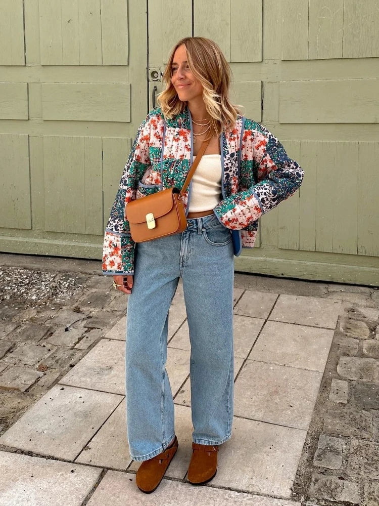 Fauve - Zachte Geruite Vintage Jas