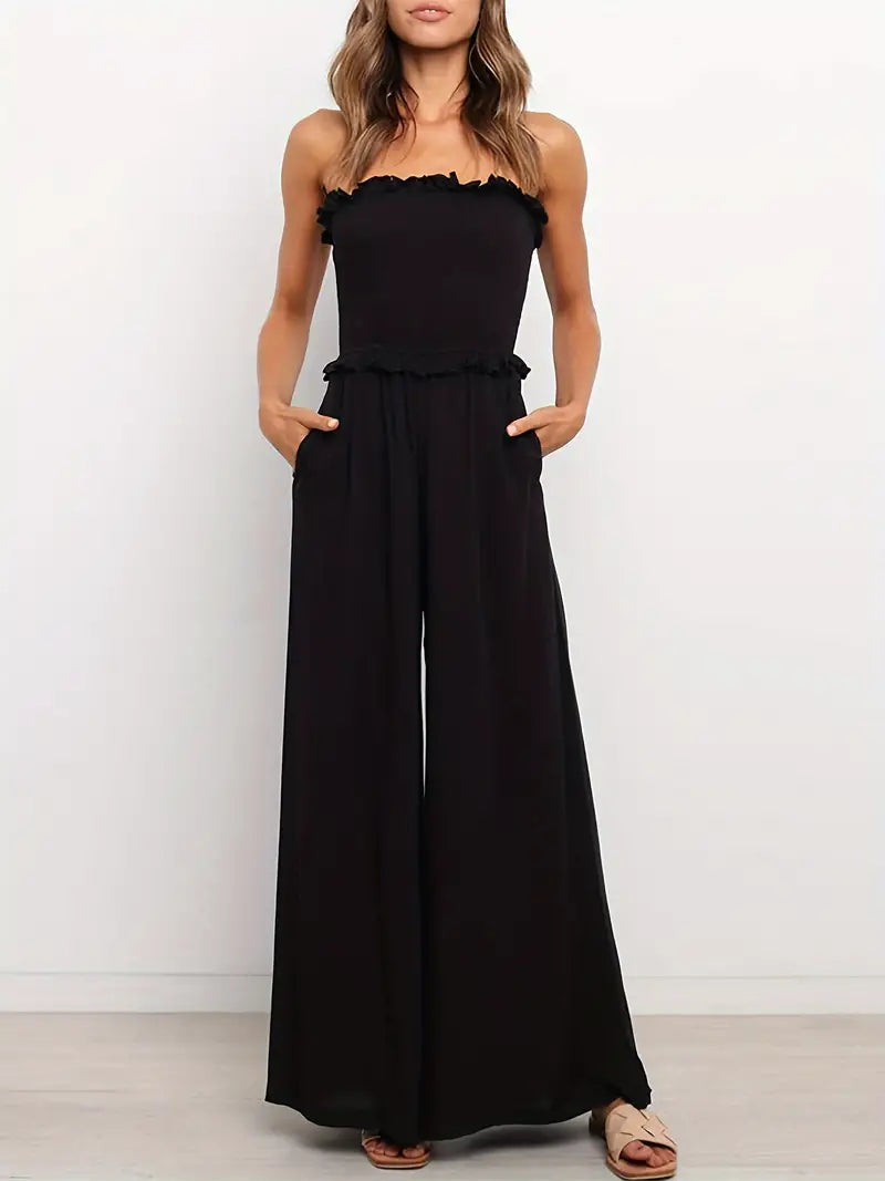 Natalie Getailleerde en Elegante Winterjumpsuit