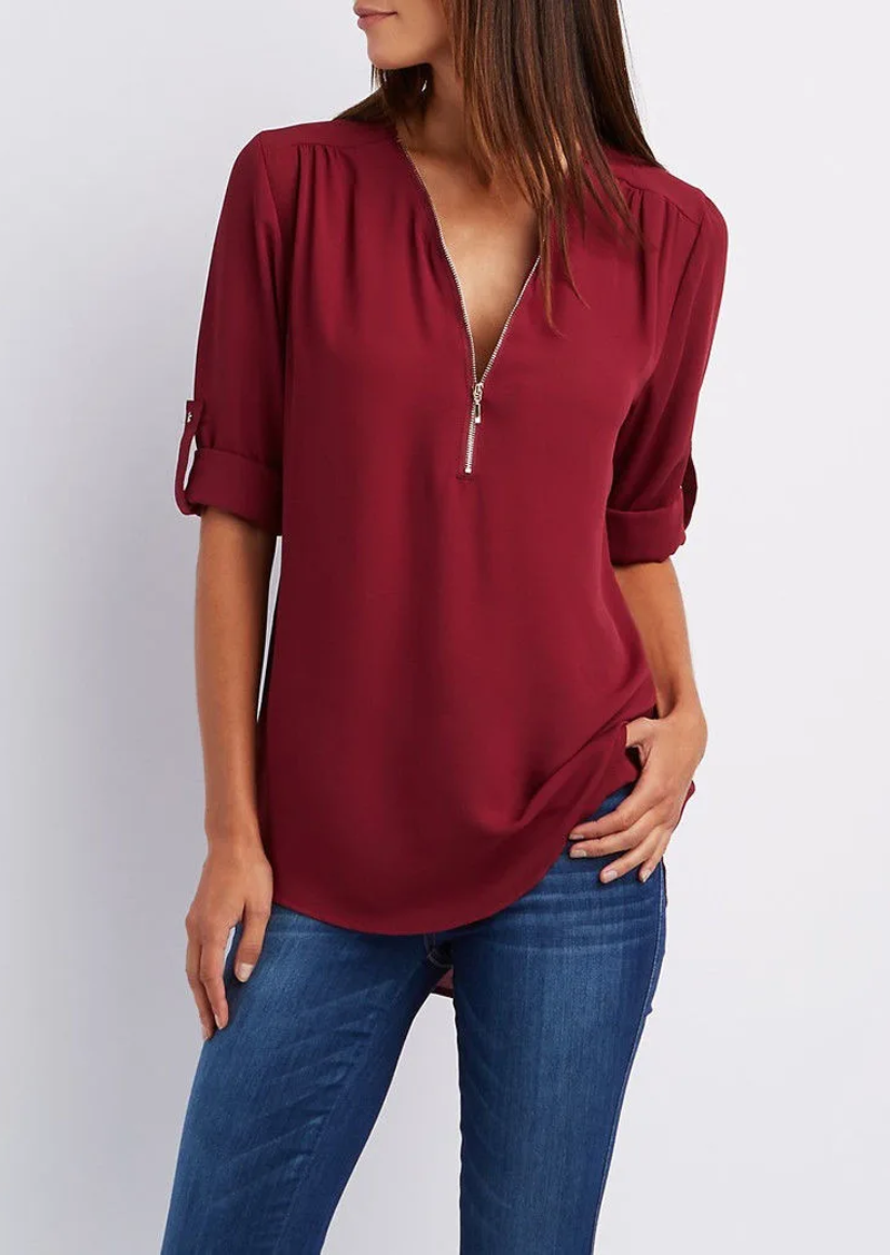 Alfonsina | Klassieke en elegante winterblouse
