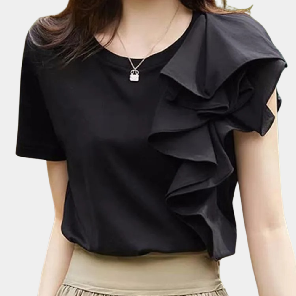 Lilibet | Modieuze en minimalistische winterblouse