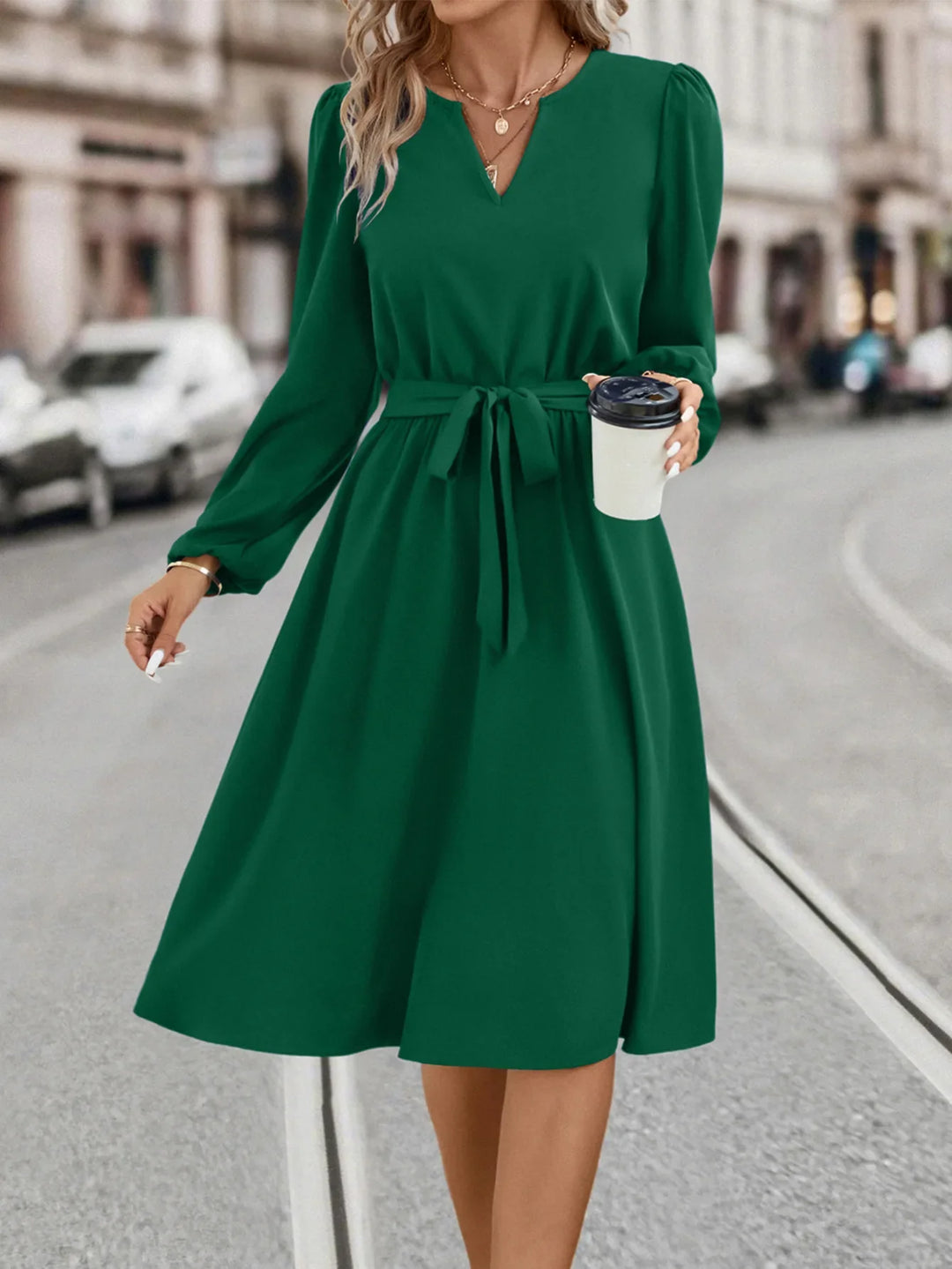Duana | Getailleerde en elegante winterjurk