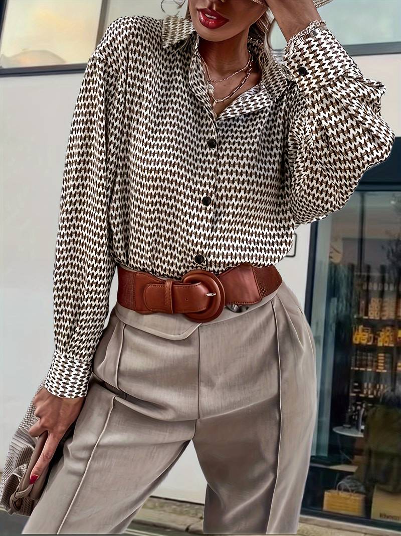 Eenvoudige en stijlvolle winterblouse